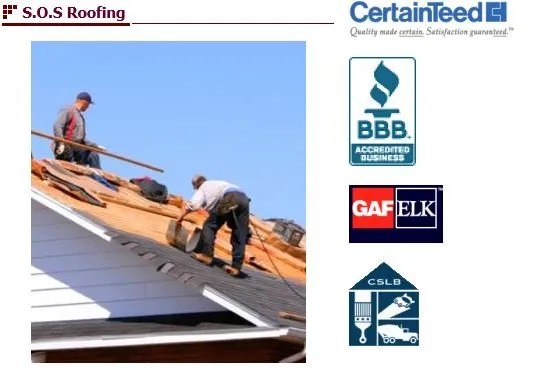 Slide of SOS Roofing