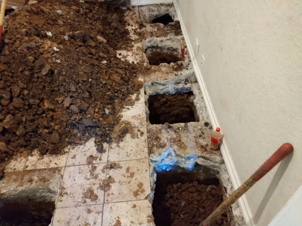 Slide of South Texas House Leveling