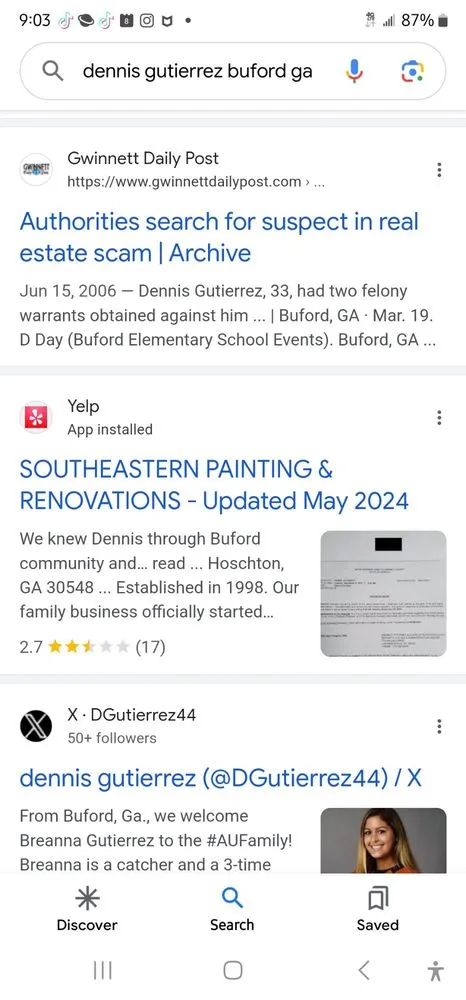 Slide of Southeastern Painting & Renovations