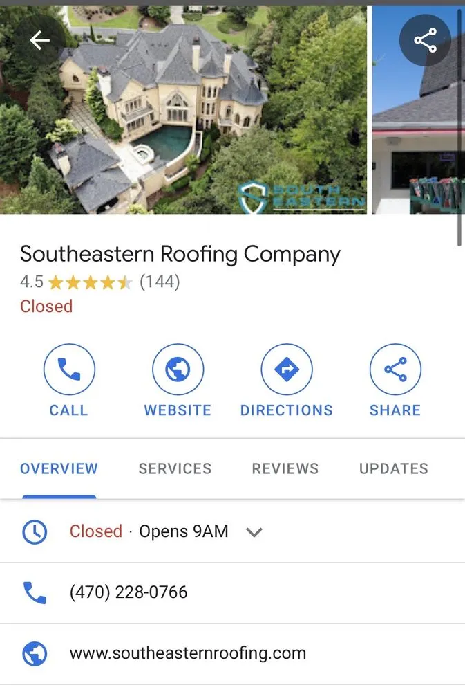 Slide of Southeastern Reconstruction