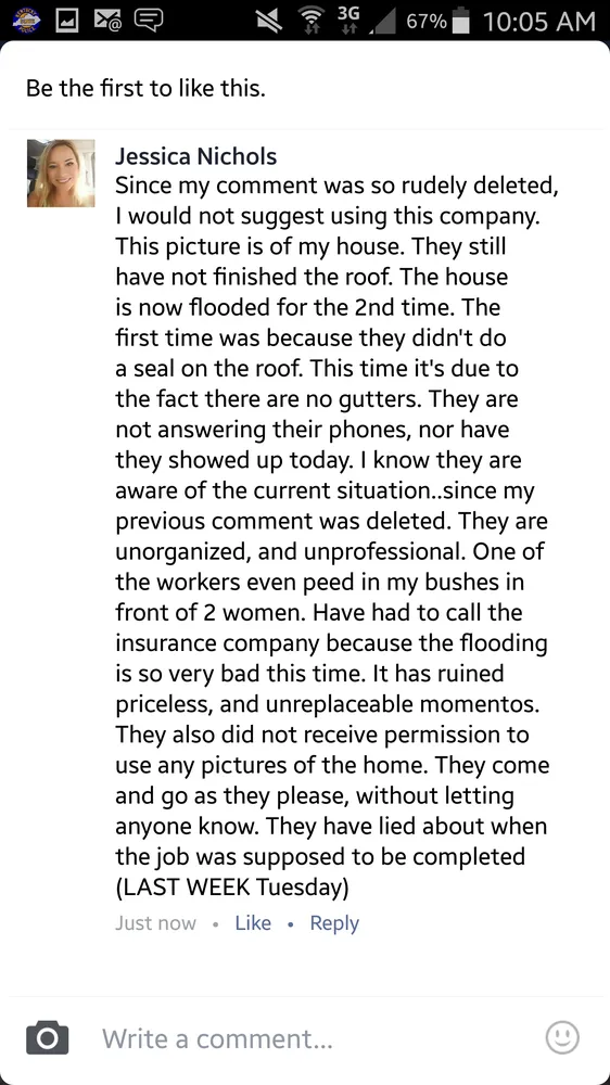 Slide of Southern Boys Roofing