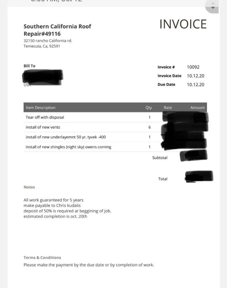 Slide of Southern California Roof Repair