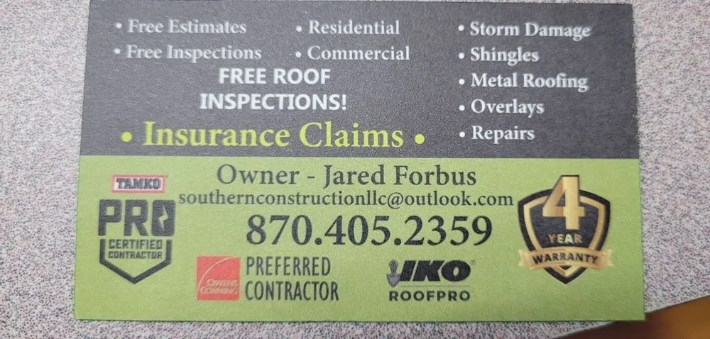 Slide of Southern Construction