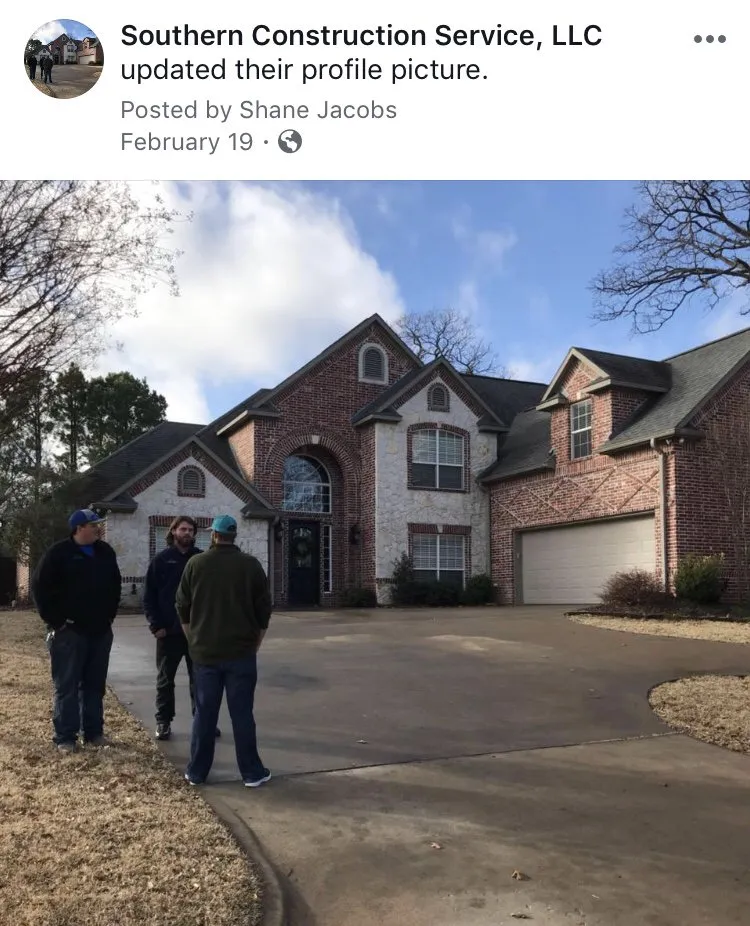 Emergency roof replacement after storm damage in Trenton, TX by Southern Construction Services