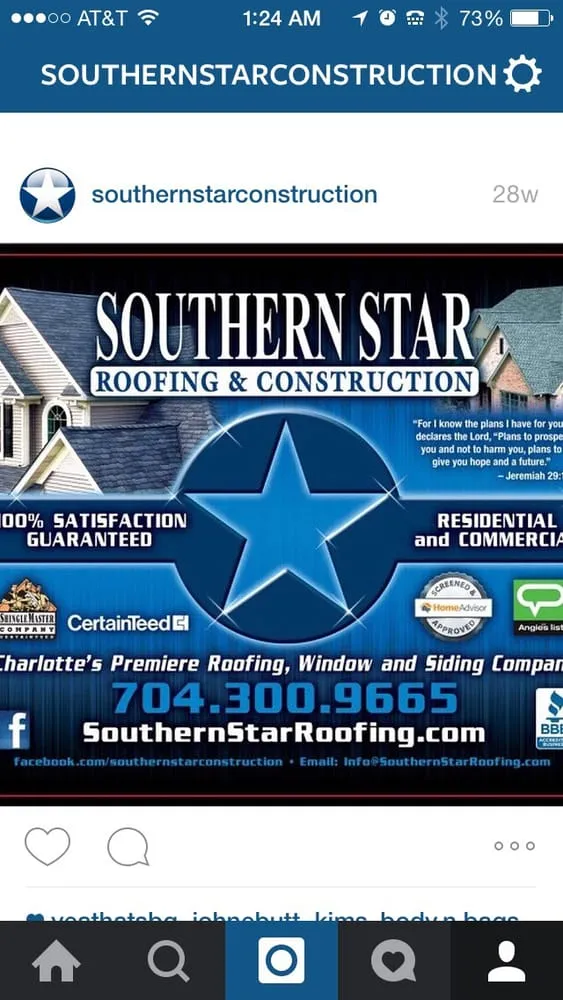 Slide of Southern Star Roofing