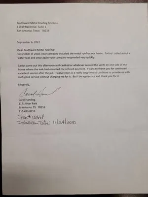 Southwest Metal Roofing Systems Logo