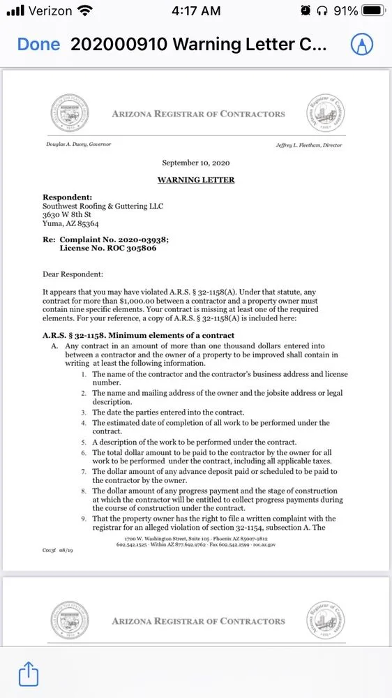 Slide of Southwest Roofing & Cooling