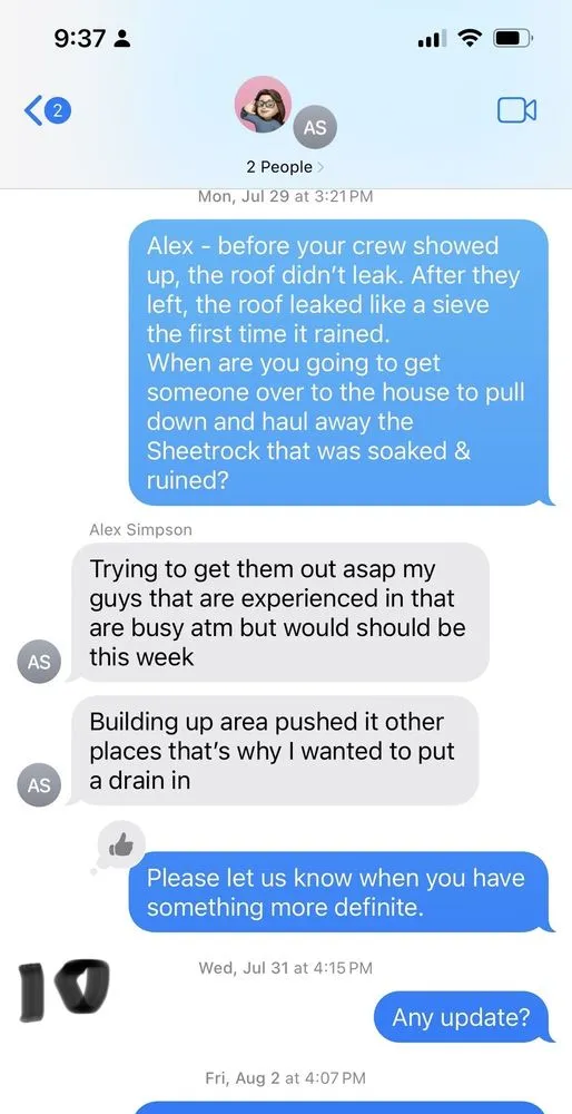 Slide of Spartan Roofing