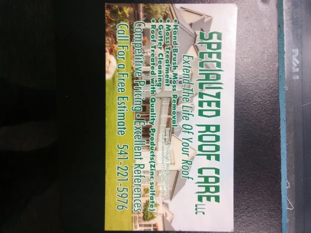 Slide of Specialized Roof Care