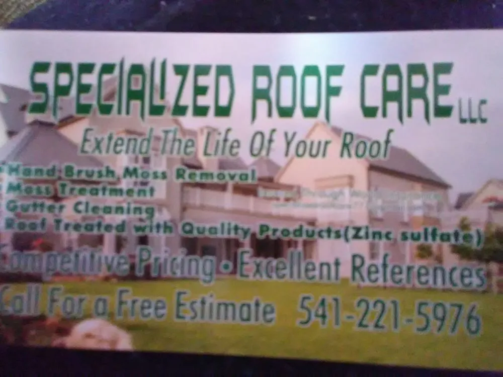 Slide of Specialized Roof Care