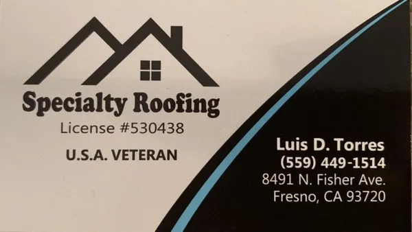 Specialty Roofing Logo