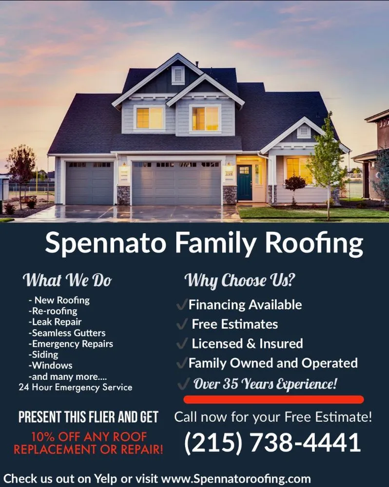 Slide of Spennato family Roofing