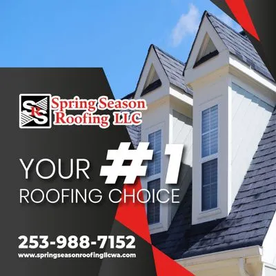 Spring Season Roofing Logo