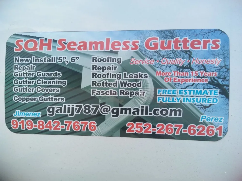 Slide of SQH Seamless Gutters