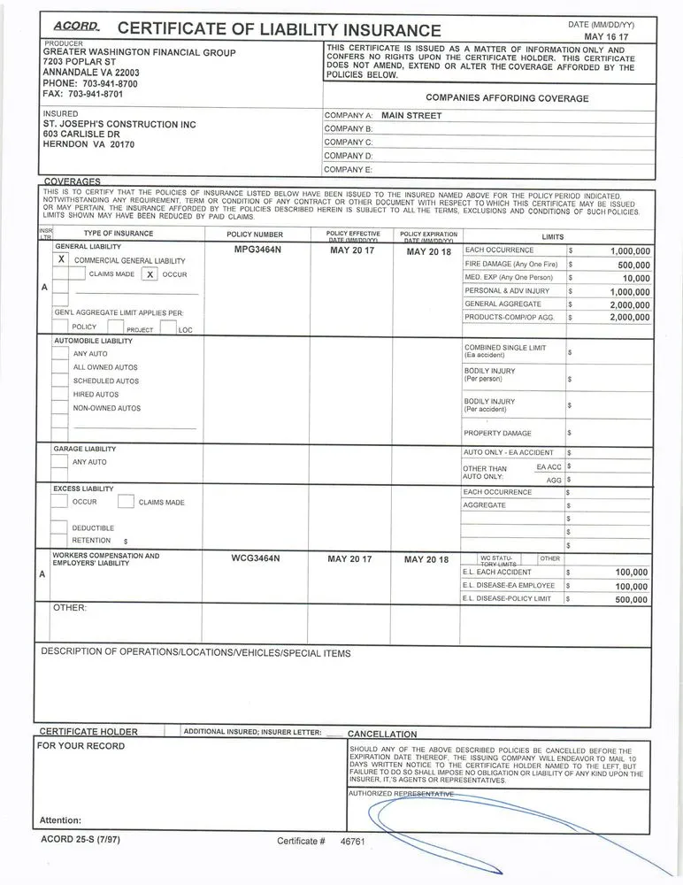 Slide of St. Joseph's Roofing