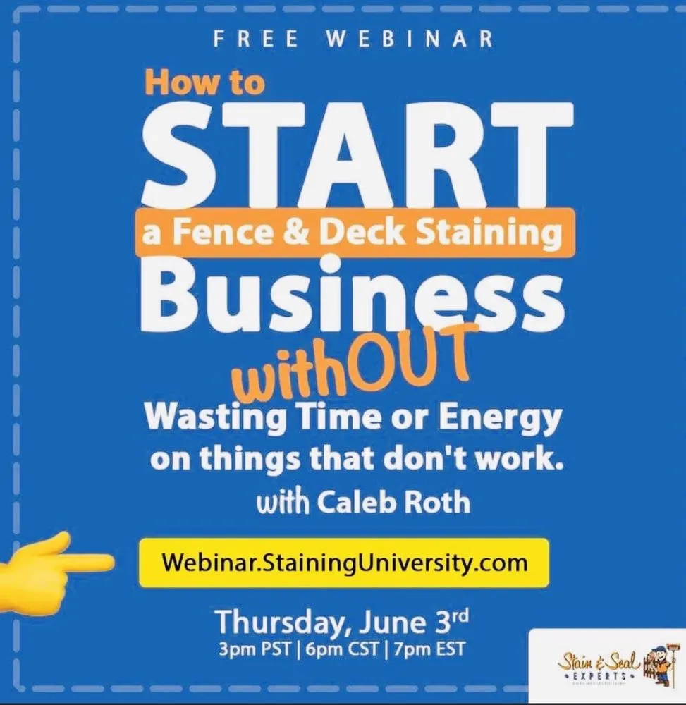 Slide of Stain And Seal Experts