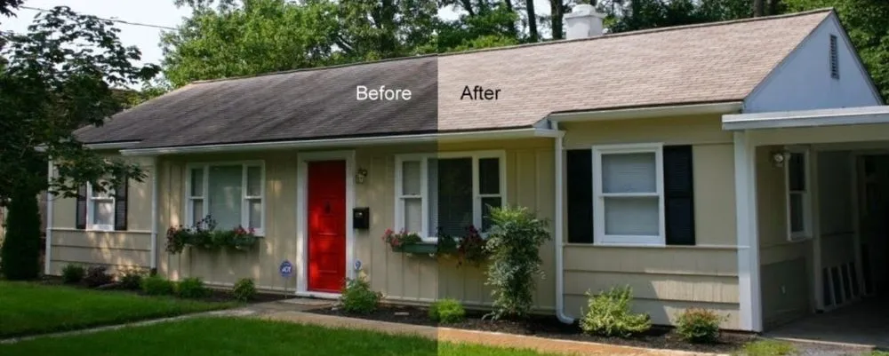 Slide of Stain Medix Roof Cleaning