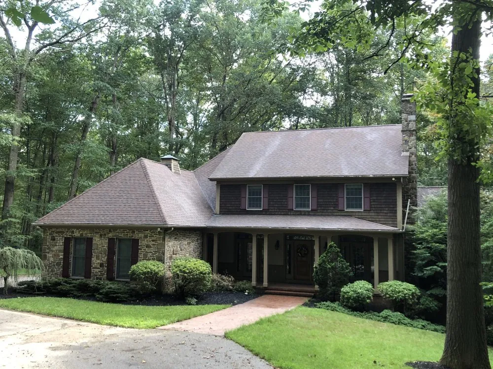 Slide of Stain Medix Roof Cleaning