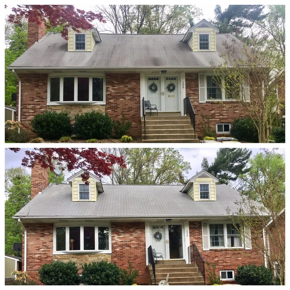 Slide of Stain Medix Roof Cleaning