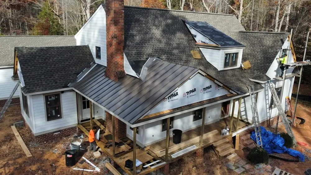 Licensed roof replacement after storm damage in Oilville, VA by Standard Roofing Company