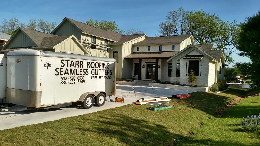 Reliable shingle roofing service experts serving Round Mountain, TX - Starr Roofing & Gutters