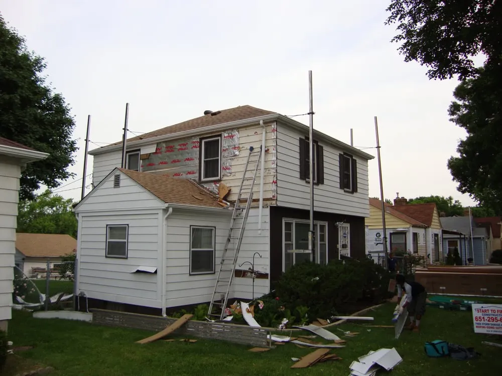 Slide of Start to Finish Construction