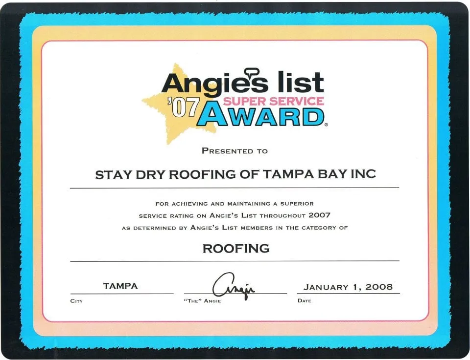 Slide of Stay Dry Roofing