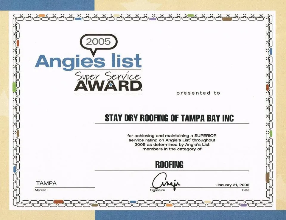 Slide of Stay Dry Roofing