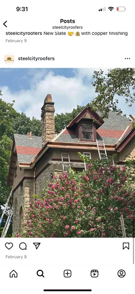 Slide of Steel City Roofers