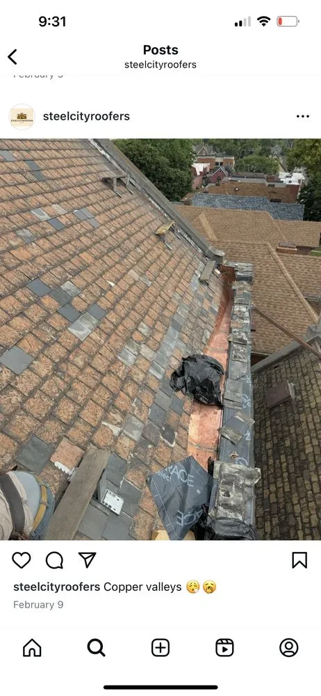 Slide of Steel City Roofers