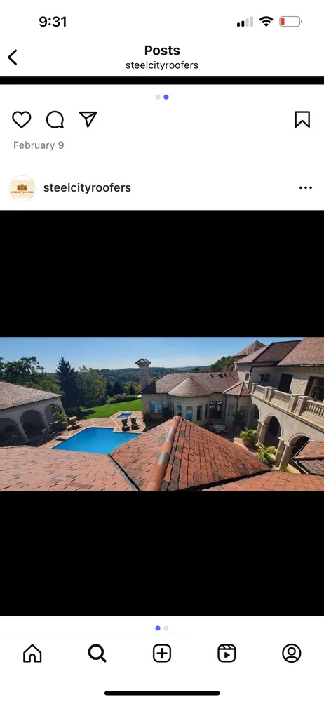 Slide of Steel City Roofers