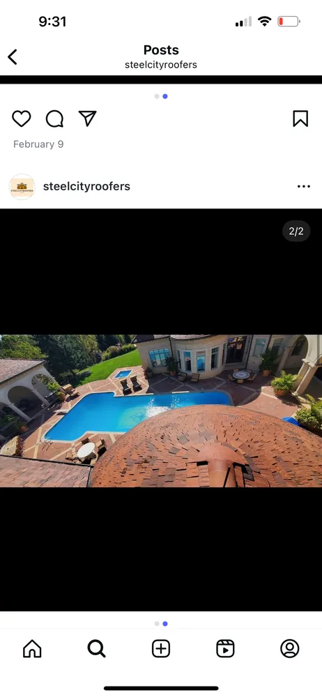 Slide of Steel City Roofers