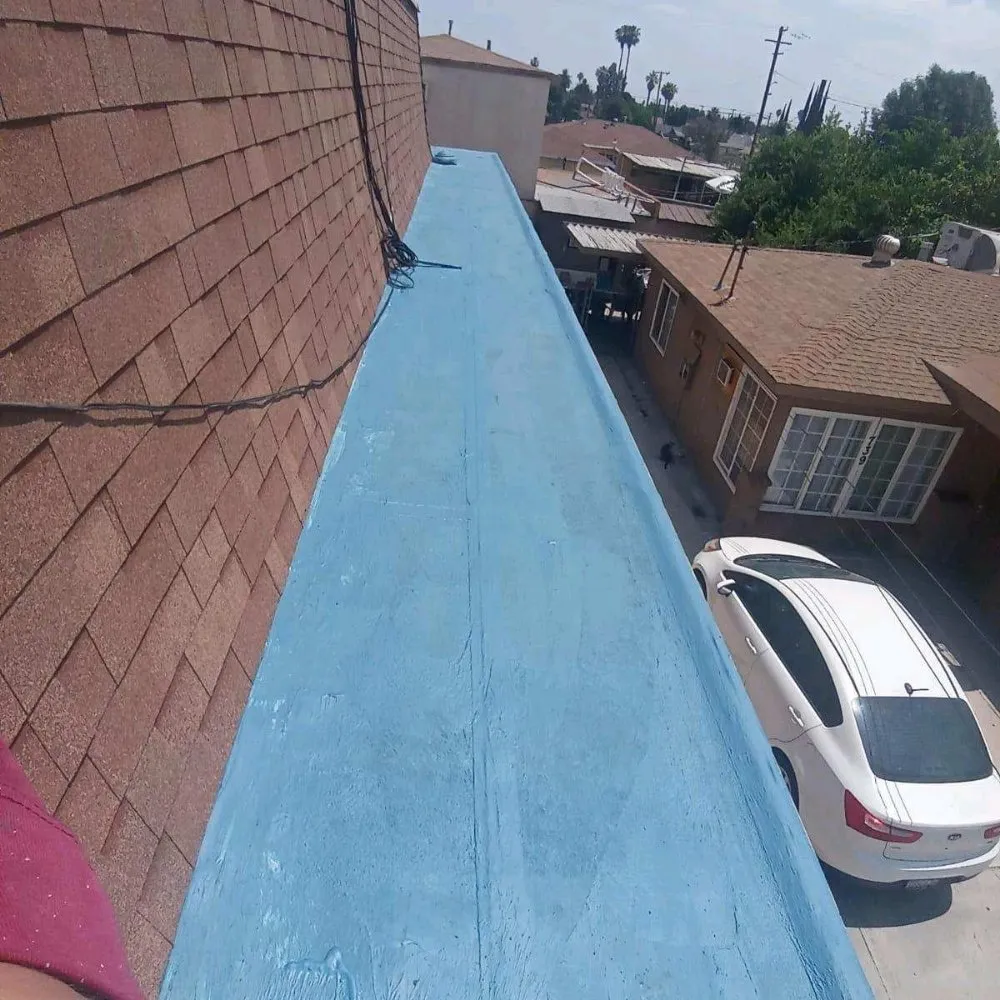 Slide of Steep Flat Roofing