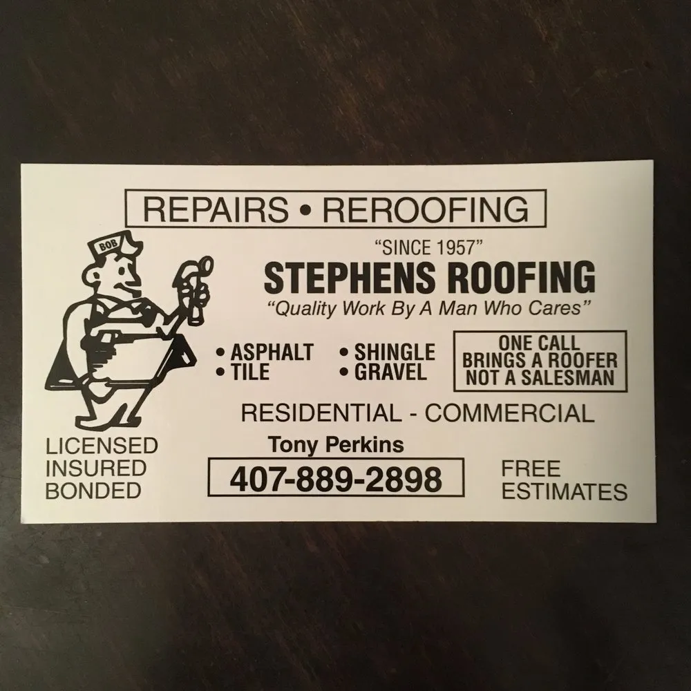 Slide of Stephens Roofing