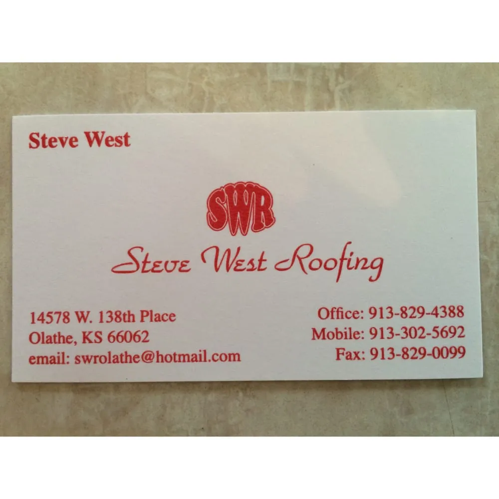 Slide of Steve West Roofing