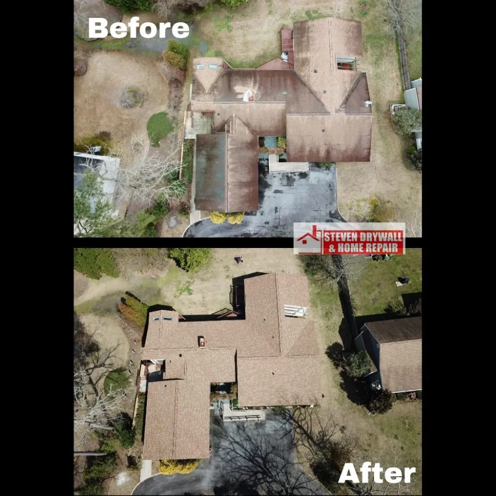 Expert roof installation with free inspection in Grimesland, NC by Steven Drywall & Home Repair