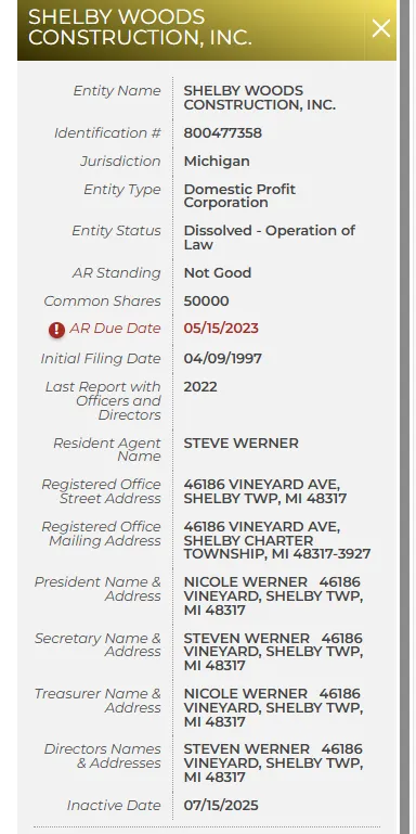 Slide of Steven Werner