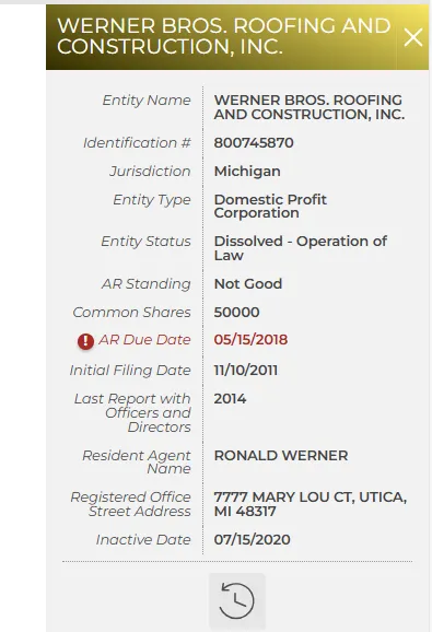 Slide of Steven Werner