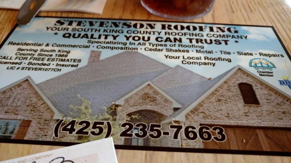 Slide of Stevenson Roofing