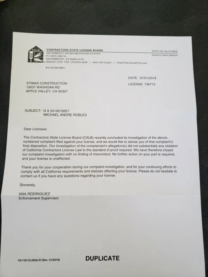 Slide of Stimax Construction