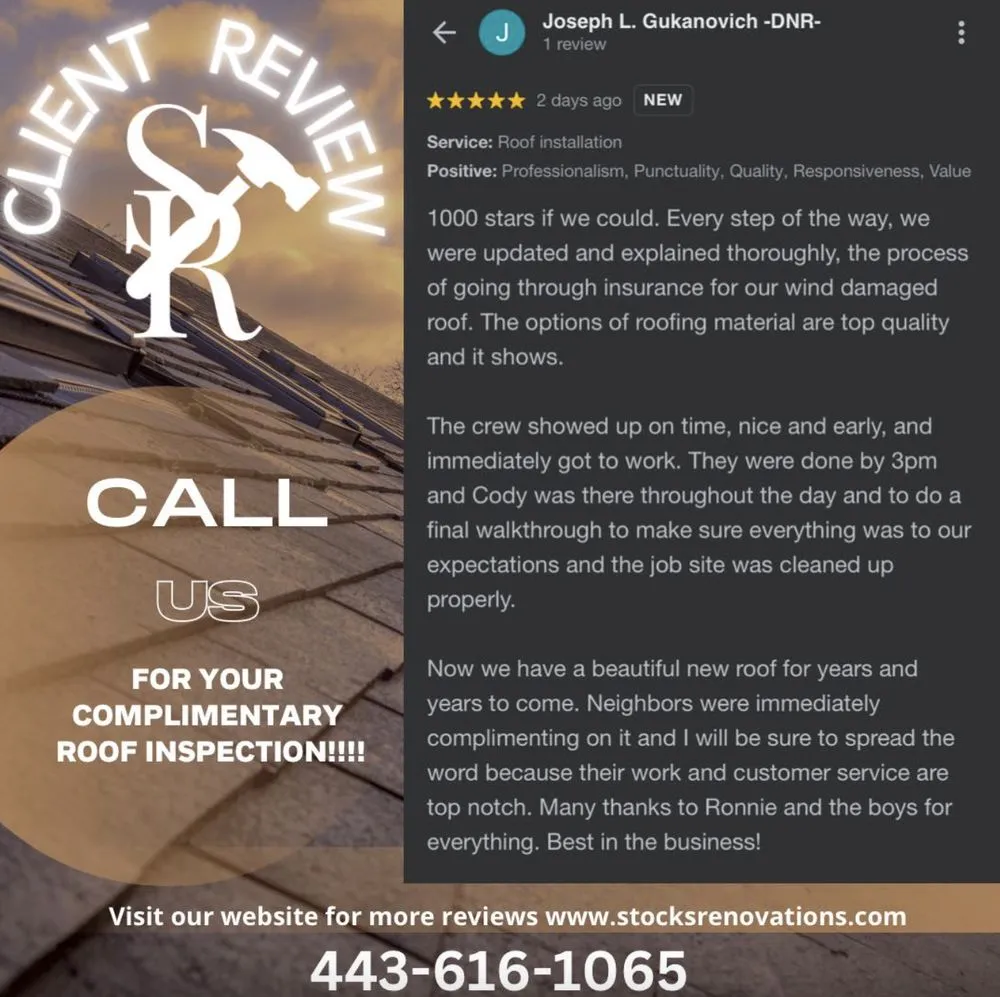 Slide of Stocks Renovations