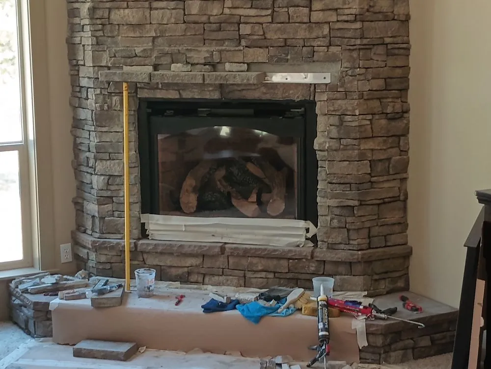 Slide of Stone Fire Construction and Maintenance