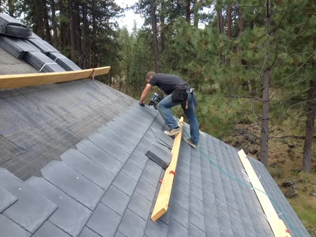Slide of Stone Roofing and Construction