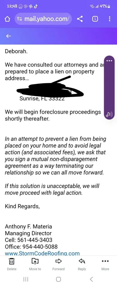 Slide of Storm Code Roofing