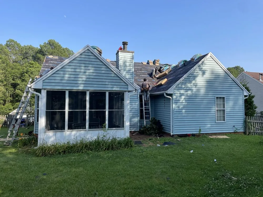 Slide of Storm Damage Construction