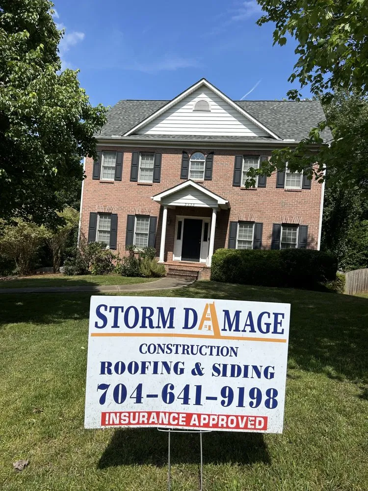 Slide of Storm Damage Construction