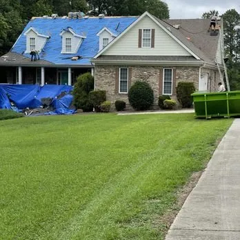 Slide of Storm Damage Construction
