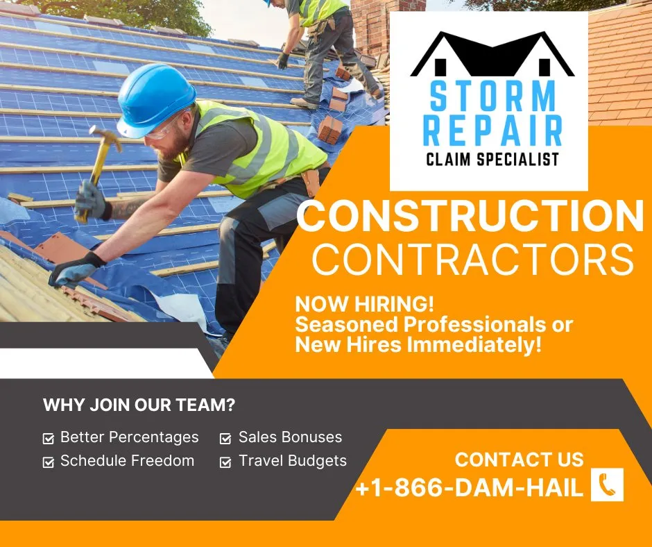 Slide of Storm Repair Claim Specialist