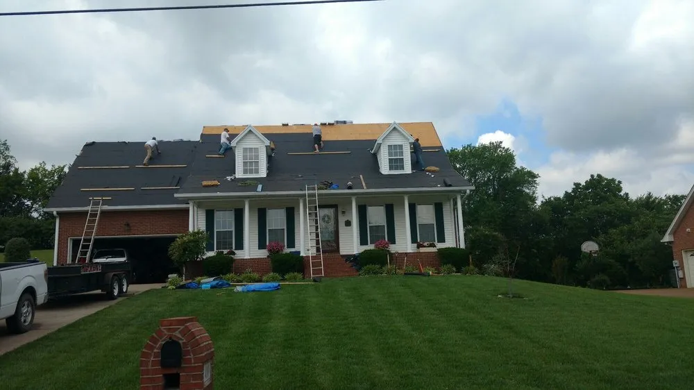 Slide of Straight Line Roofing