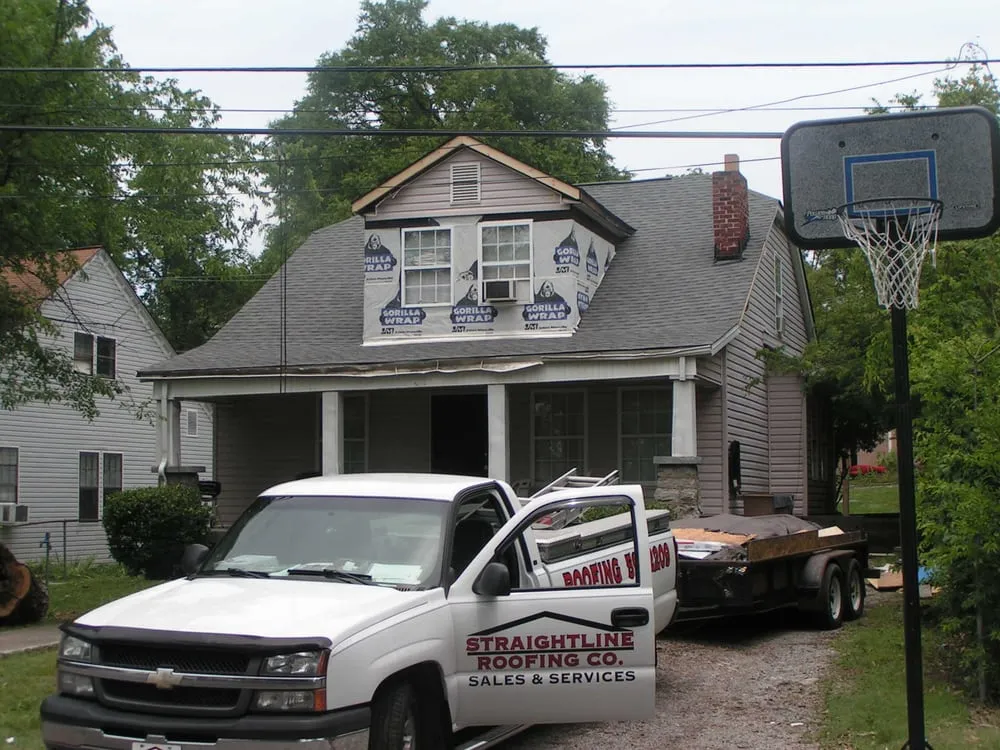 Slide of Straight Line Roofing